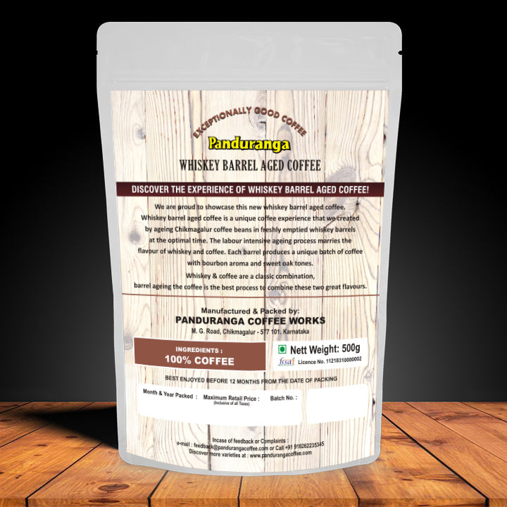 Whiskey Barrel Aged Coffee (Roasted Beans)