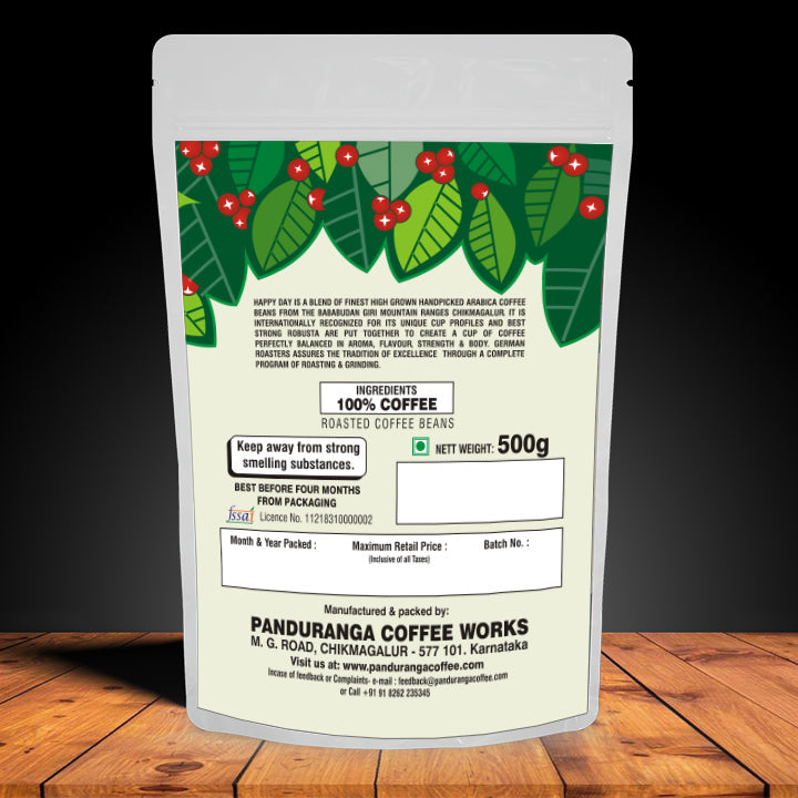 Happy Day Grand Aroma Pure Coffee Without Chicory (for Black Coffee/With milk consumers)
