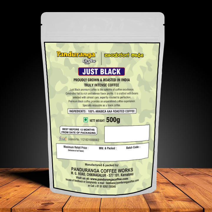 JUST BLACK for Black filter coffee